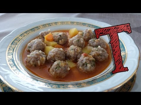 Boiled Meatballs Recipe | Turkish Meatball Soup | Meatball Recipe