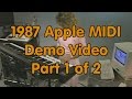 1987 Apple Computer Reseller Training Video - Apple MIDI Interface - First Half