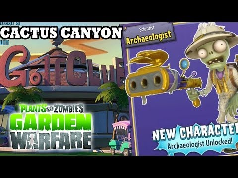 Plants vs. Zombies: Archaeologist Unlocked! Cactus Canyon Map Gardens & Graveyards (NEW DLC Update)