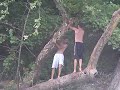 Back flip twist on guadalupe river