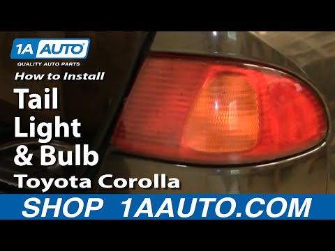 How To Install Replace Tail Light and Bulb Toyota Corolla 98-02 1AAuto.com