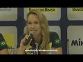 Jogadoras de volei dão testemunho do ouro olímpico