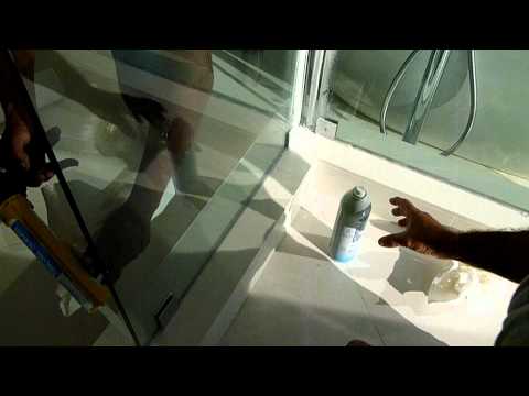 how to fit frameless shower screen