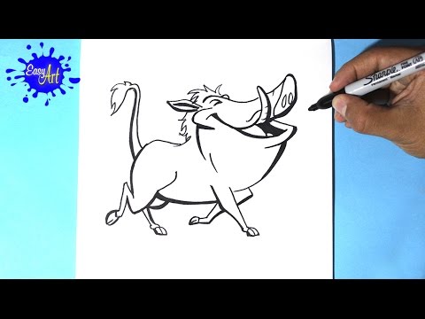 how to draw pumba