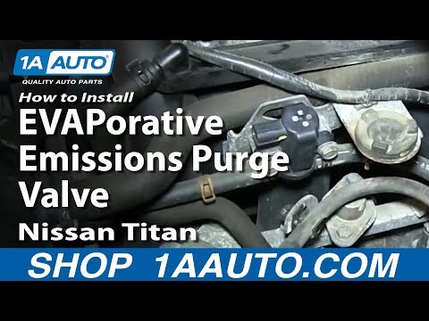 How To Install Replace EVAPorative  Emissions Purge Valve Nissan Titan