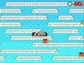 Penguins jump while I play unfitting music.