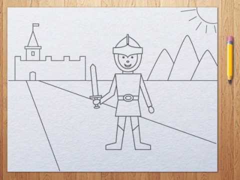 how to draw knights