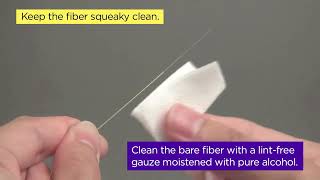 Cleaning the bare fiber