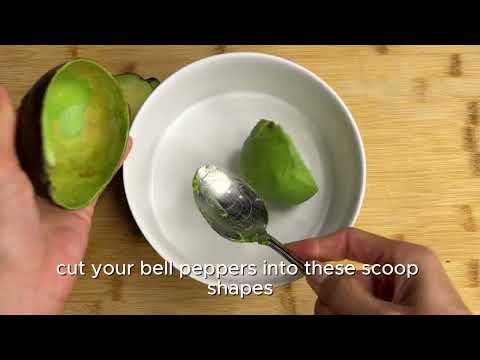 Avocado & Salmon Stuffed Bell Peppers