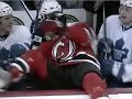 Jeff Finger Puts Danius Zubrus into the Bench (Zubrus gets Fingered)