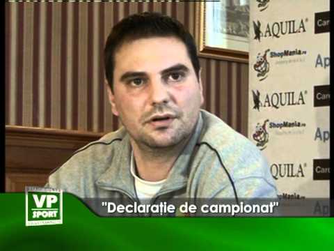 “Declarație de campionat”
