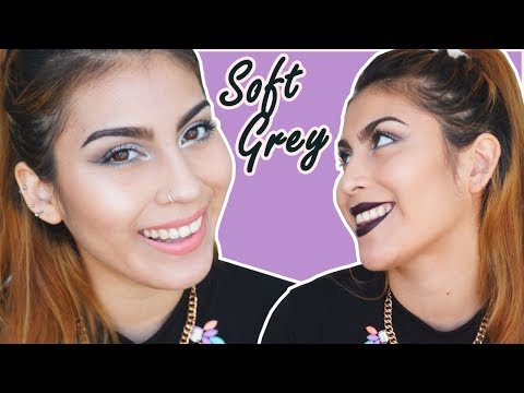 MAQUILLAJE GRIS SUPER FÁCIL + 2 Opciones De Labios.