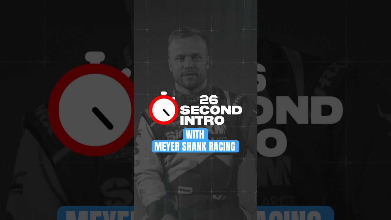 We promise, they had the same prompt 😂 #indycar #racing #meyershankracing