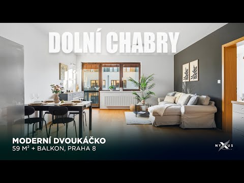 Video Prodej bytu 2+kk - 59 m² + balkon 3 m² a garážové stání, K Beranovu, Praha 8 - Dolní Chabry