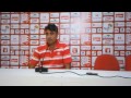 Entrevista com Gallo antes do jogo com o Palmeiras