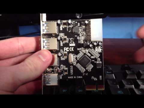 how to install a usb 3.0 pcie card