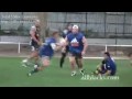 NZ AllBlacks recovery session in France 2006