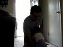 Hannah playing with Daddy