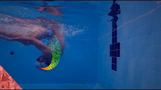 Flip turn tutorial 1. How to do a freestyle flip turn for beginners. Progression technique.
