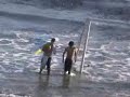 UCSB soccer wins NCAA title. goal gets tossed over cliff.