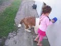 Manu com cachorro