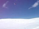 A Nice Downloop Landing Snowkiting Near Bondurant Wyoming - 02-29