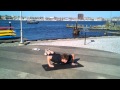 Maximum plyometric push up - It is done just like any other push up however, when pushing up from the ground, it is an explosive movement. that means as fast as possible, for a push up to count your hands must leave the ground (I do a few clapping in the video, those would count). Do as many as possible. can you do the most?