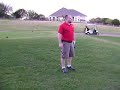Golf ball slices into a house