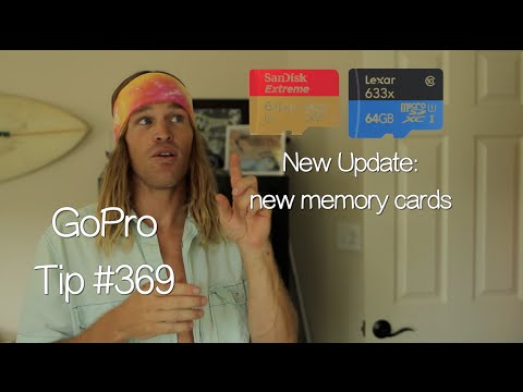 cards - Don't forget to watch in HD! Comment, Thumbs up, Share, and Subscribe! Cards I use right now : Lexar 633x 64gb, Lexar 600x 32gb and Sandisk Extreme 64gb GoPro Tip Playlists Part 1: http://www.yo...