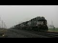 HiDef: Full Throttle SD45-2's and Snow Storm on the NS Harrisburg Line