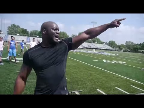conditioning - These young football athletes train under the motivation and inspiration of Chris Downing. Many of these football players have received scholarships as schoo...