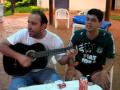 Fred e Junior ensaiando com amigos