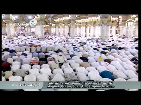 صلاة المغرب-المسجد النبوي 1435.11.07ه