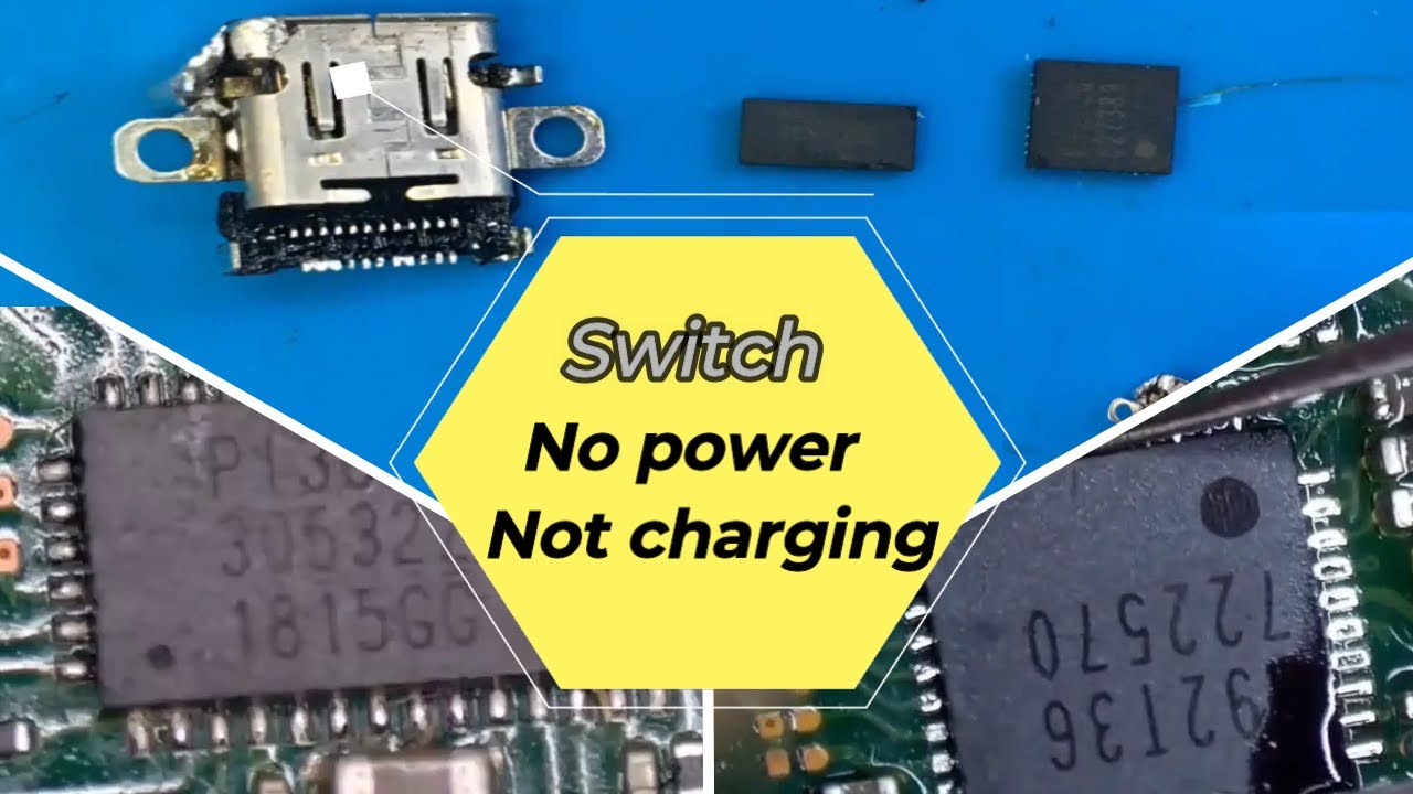 NINTENDO SWITCH qui ne s'allume pas- Pas d'image - Nintendo Switch no power - Not charging.