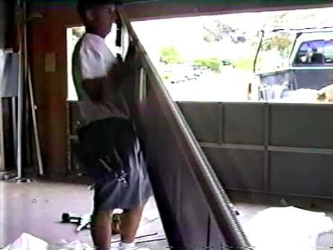 how to put up a garage door