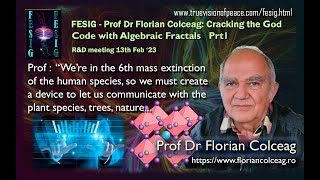 Prof. Dr. Florian Colceag: Cracking the God Code with Algebraic Fractals Prt1