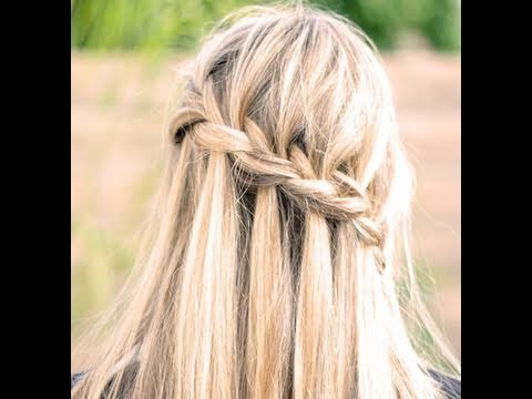 how to waterfall braid pinterest