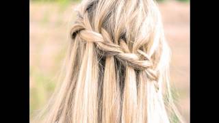 How to do a Waterfall braid How to Finish it - YouTube