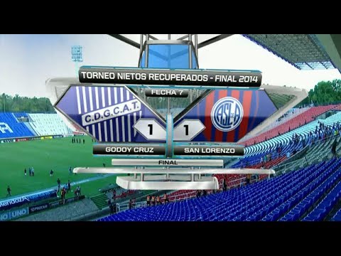Fútbol en vivo. Godoy Cruz - San Lorenzo. Fecha 7. Torneo Final 2014. Fútbol Para Todos.