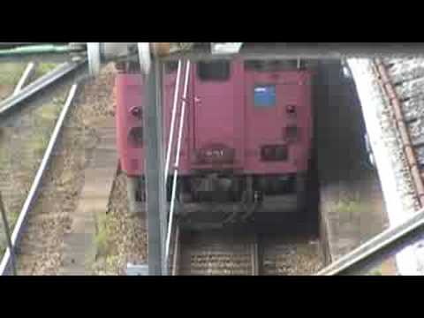 JR豊岡駅に入線するキハ47