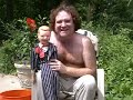 travis does a grin-inducing ventriloquist routine with his little buddy satchel!  (travis took his shirt off because it was so hot outside, but don't let that distract you from the hilarity!)
www.travisandjonathan.com