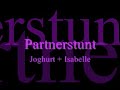 Partnerstunt Joghurt Isi