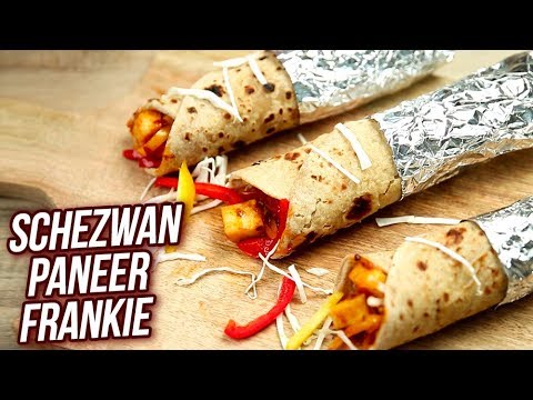 Schezwan Paneer Frankie Recipe – How To Make Veg Frankie – Quick Snack – Stop Motion Cooking -Sonali