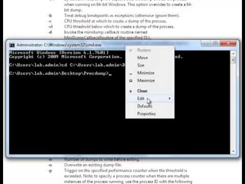 how to collect dump files