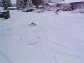 Stampede VXL in the snow with chains rippin\ Stampede VXL in the snow with chains rippin\