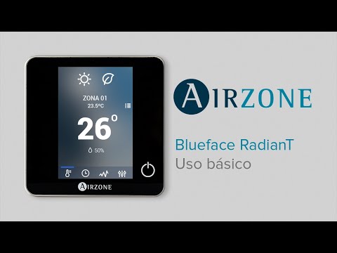 Termostato inteligente Airzone Blueface RadianT365: Uso básico