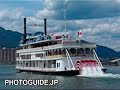 Michigan Paddlewheel boat on Lake Biwa Michigan Paddlewheel boat on Lake Biwa