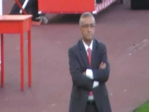 Gregorio Manzano dirigiendo al RCD Mallorca