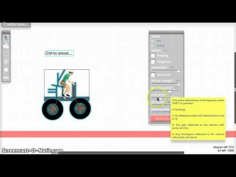 how to make a vehicle in happy wheels
