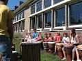 Djembe spelen afrikadag voorschoten